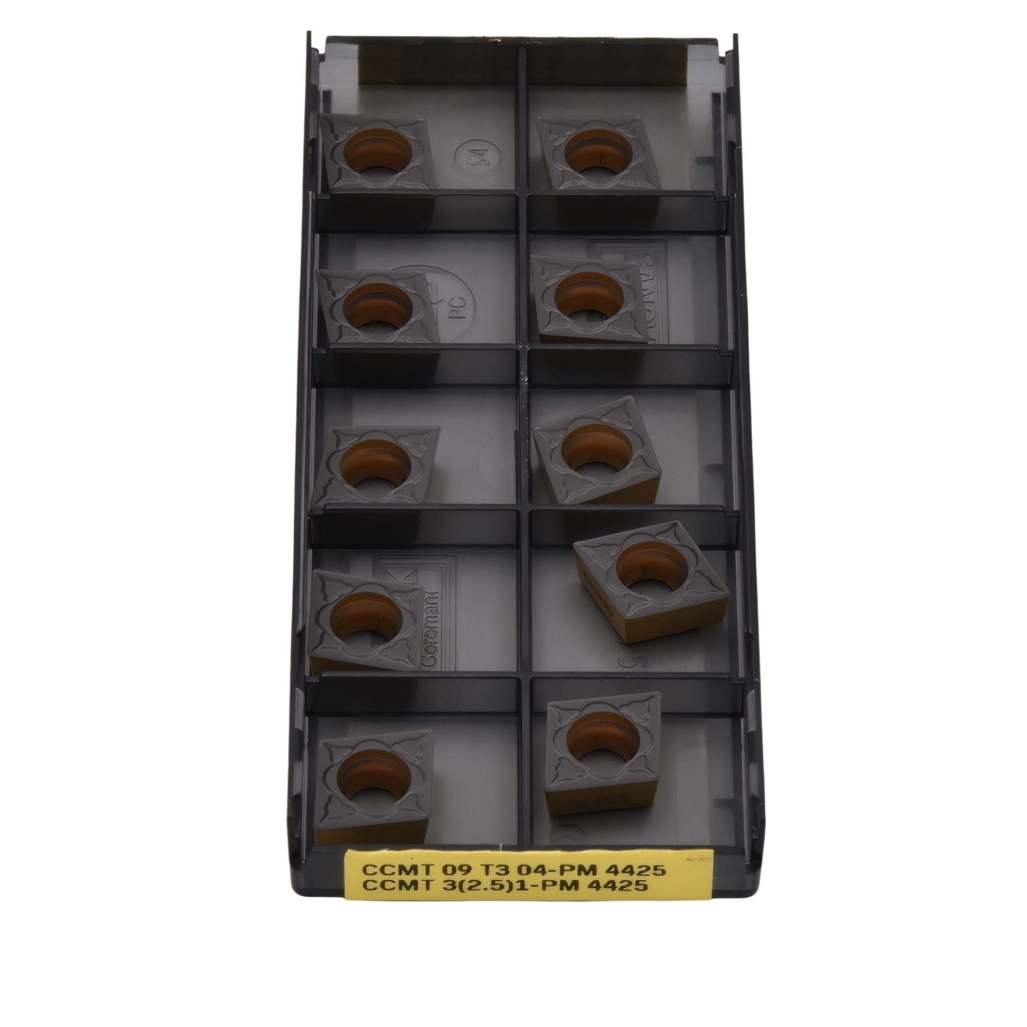 10pc Sandvik Medium Chipbreaker - Steel / Cast Iron Grade Insert - CCMT 09 T3 04-PM 4425 - Twin Eagle Imports