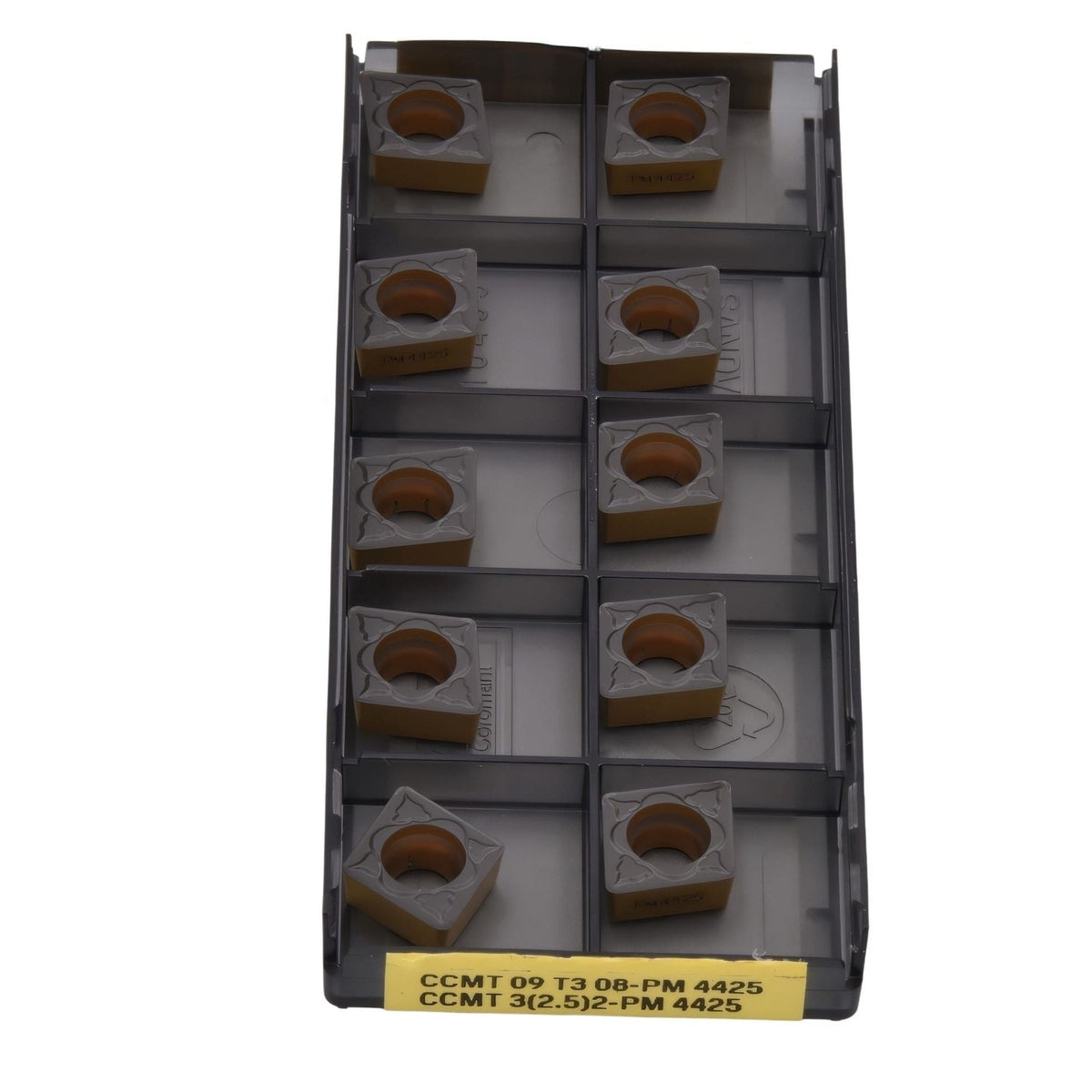 10pc Sandvik Medium Chipbreaker - Steel / Cast Iron Grade Insert - CCMT 09 T3 08-PM 4425 - Twin Eagle Imports
