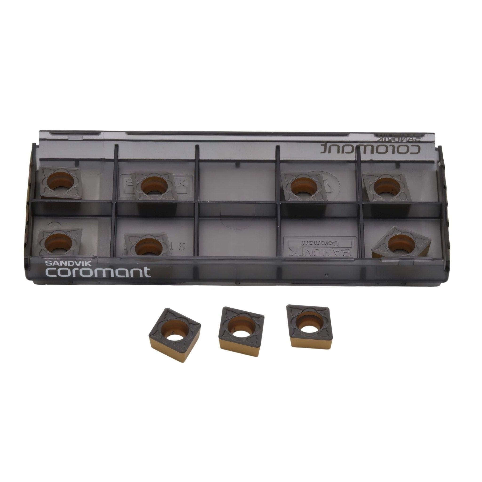 10pc Sandvik Medium Chipbreaker - Steel / Cast Iron Grade Insert - CCMT 09 T3 08-PM 4425 - Twin Eagle Imports
