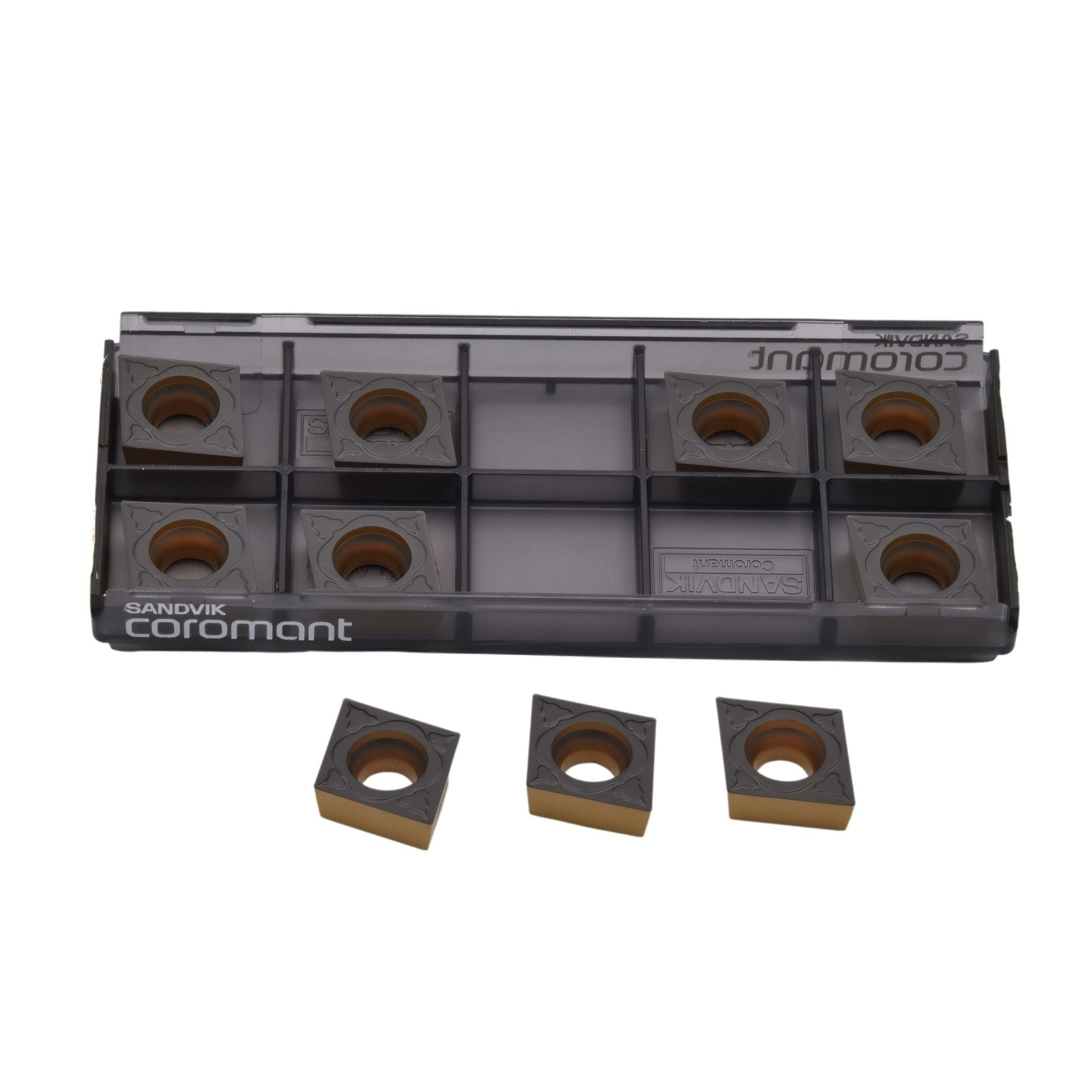 10pc Sandvik Medium Chipbreaker - Steel / Cast Iron Grade Insert - CCMT 12 04 04-PM 4425 - Twin Eagle Imports