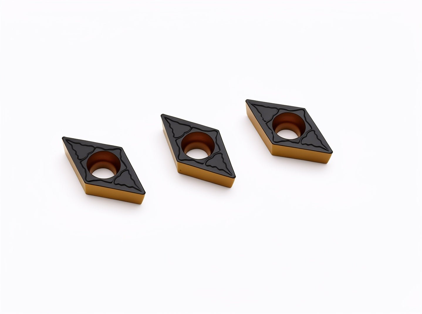 10pc Sandvik Medium Chipbreaker - Steel / Cast Iron Grade Insert - DCMT 11 T3 04-PM 4425 - Twin Eagle Imports