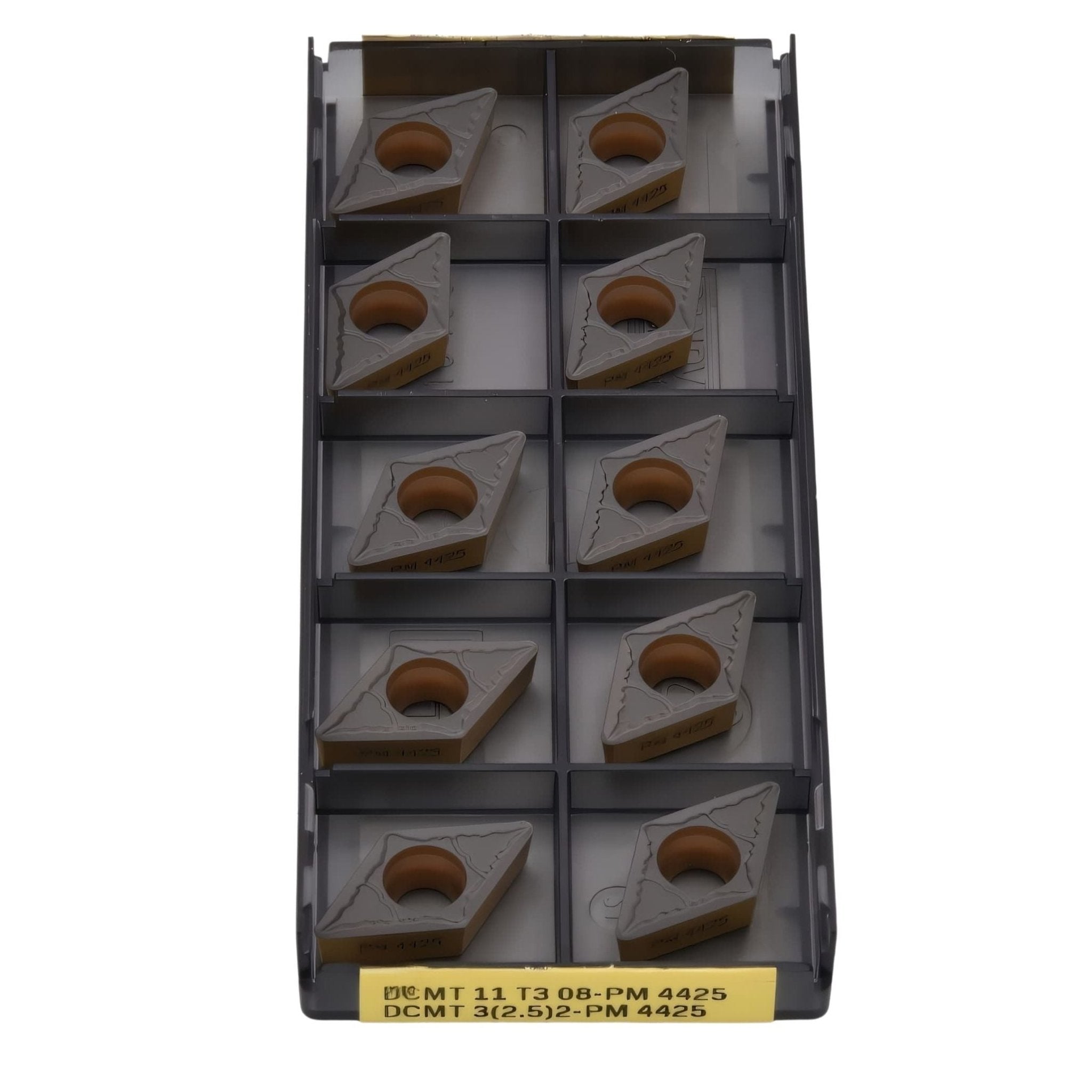 10pc Sandvik Medium Chipbreaker - Steel / Cast Iron Grade Insert - DCMT 11 T3 08-PM 4425 - Twin Eagle Imports