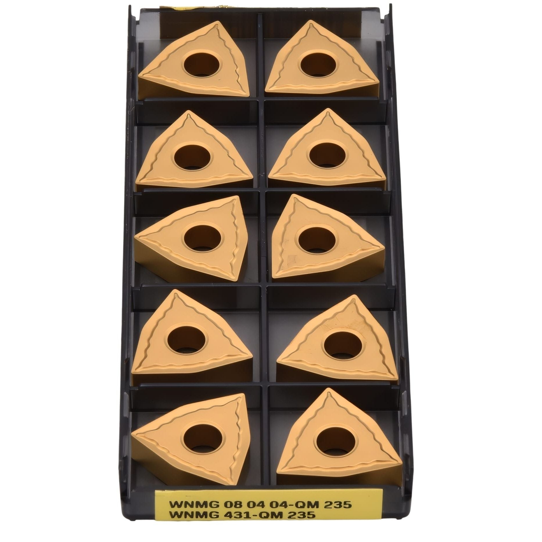 10pc Sandvik WNMG 08 04 04-QM 235 – Turning Insert (Medium, QM Chipbreaker) - Twin Eagle Imports