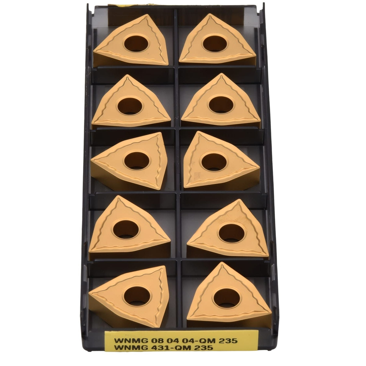 10pc Sandvik WNMG 08 04 04-QM 235 – Turning Insert (Medium, QM Chipbreaker) - Twin Eagle Imports