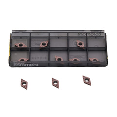 10pcs Sandvik DCMT 07 02 04-MF 1125 – Turning Insert (Finishing, MF Chipbreaker) - Twin Eagle Imports