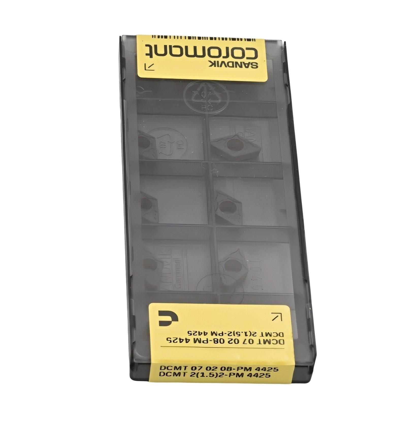 10pcs Sandvik Medium Chipbreaker - Steel / Cast Iron Grade Insert - DCMT 07 02 08-PM 4425 - Twin Eagle Imports
