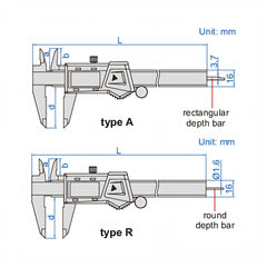 Insize Digital Caliper 0-300mm / 0-12" Range Series 1103-300