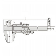 Insize Digital Caliper 0-300mm/0-12" Range Series 1114-300A