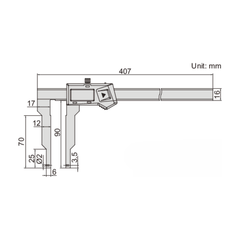 Insize Interchangeable Point Digital Caliper Range Series 1124-300A