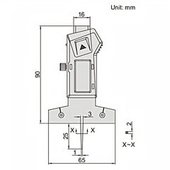 Insize Digital Depth Gauge 0-25mm x 0.01mm Range Series 1145-25A