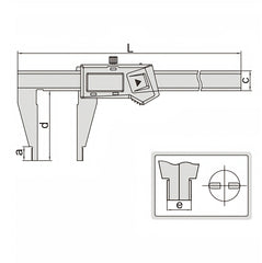 Insize Digital Caliper 0-300mm/0-12" Range Series 1170-300