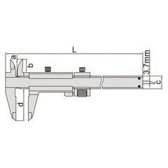 Insize Vernier Caliper 0-280mm/0-11" Range Series 1233-280