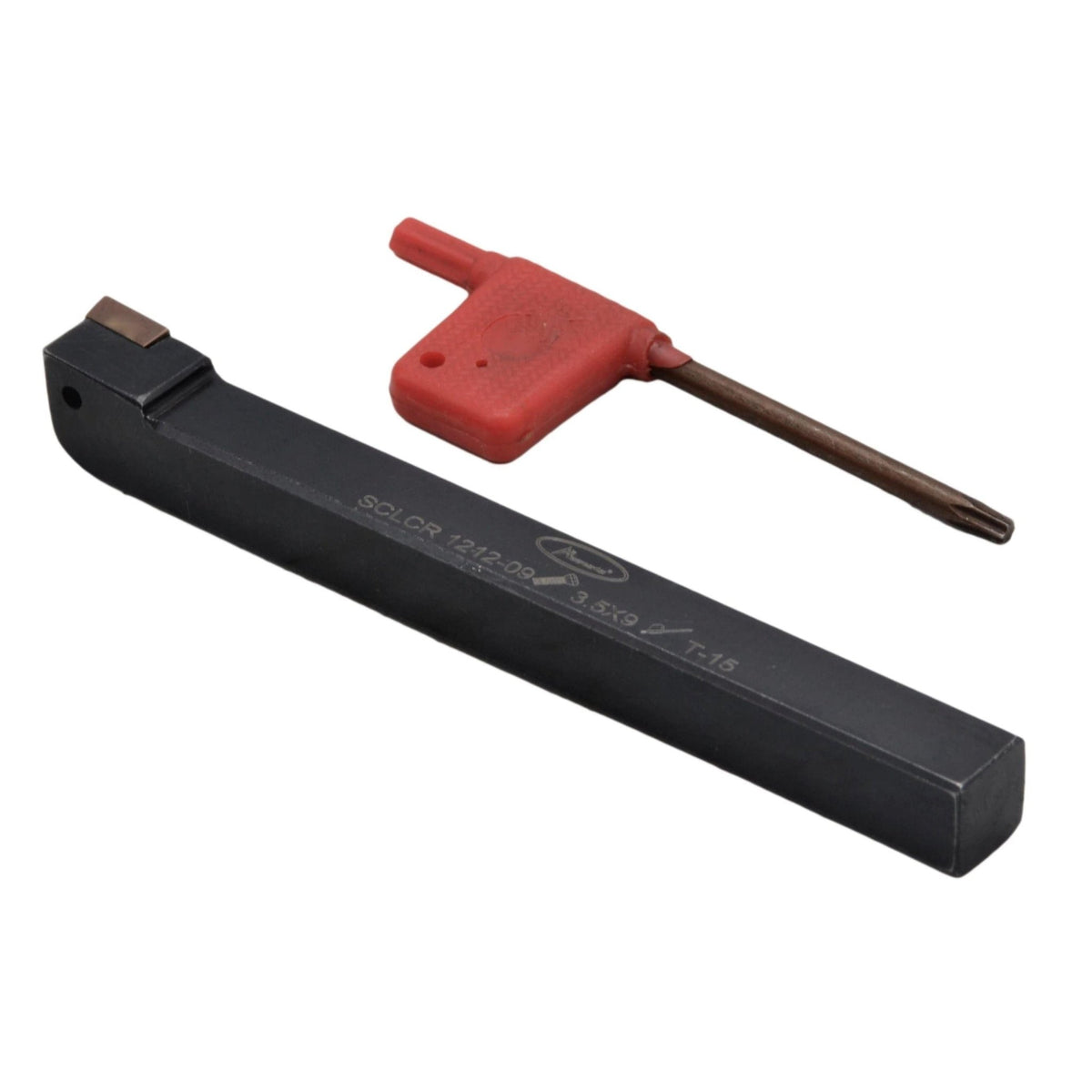12mm Square Shank Turning Tool Holder with Insert & Key - Twin Eagle Imports
