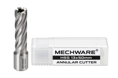 13 x 50mm D.O.C HSS Weldon Shank Annular Cutter - Twin Eagle Imports