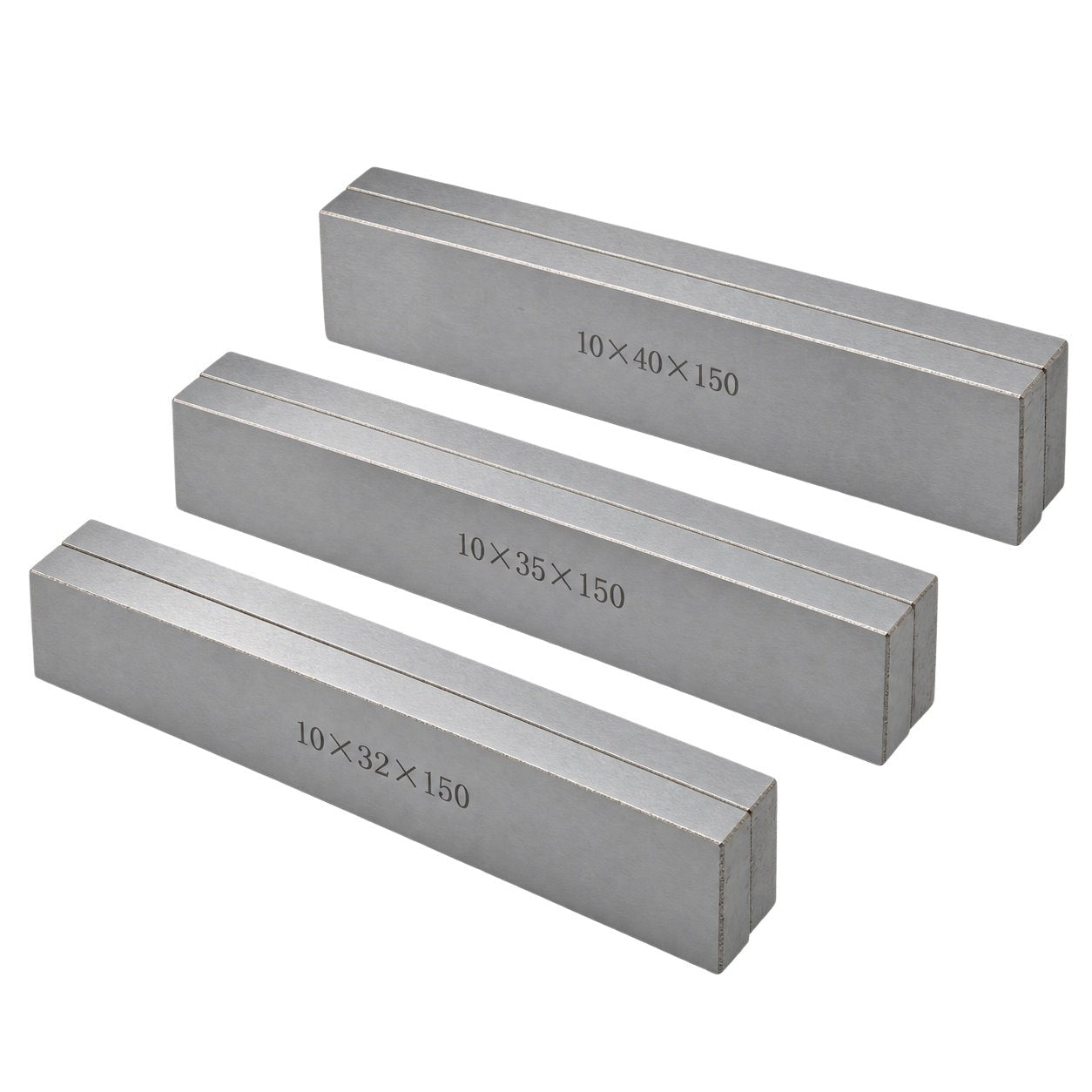 14 Pairs Parallel Steel Gauge Block Set 28 Piece 10mm Thick 150mm Length - Twin Eagle Imports