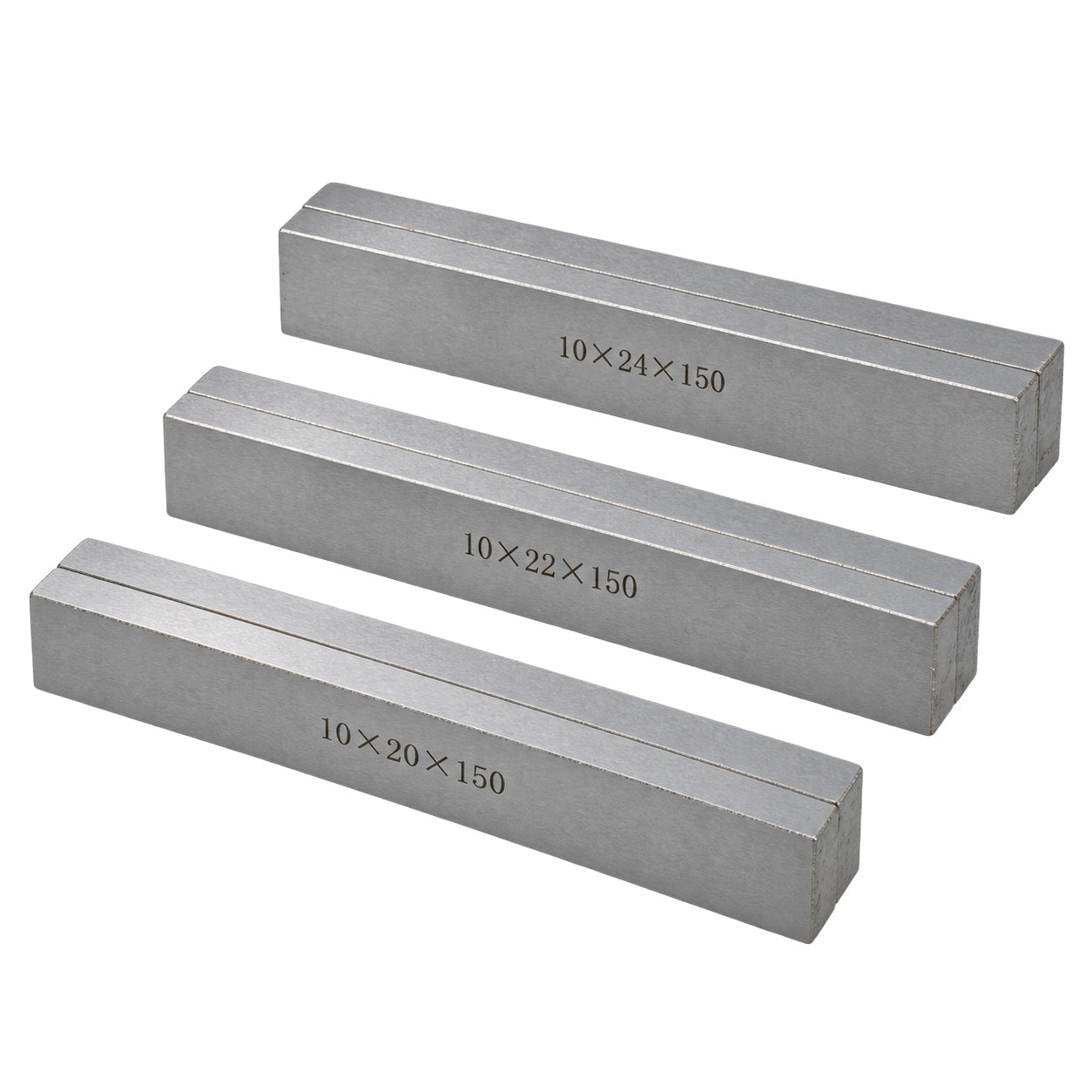 14 Pairs Parallel Steel Gauge Block Set 28 Piece 10mm Thick 150mm Length - Twin Eagle Imports