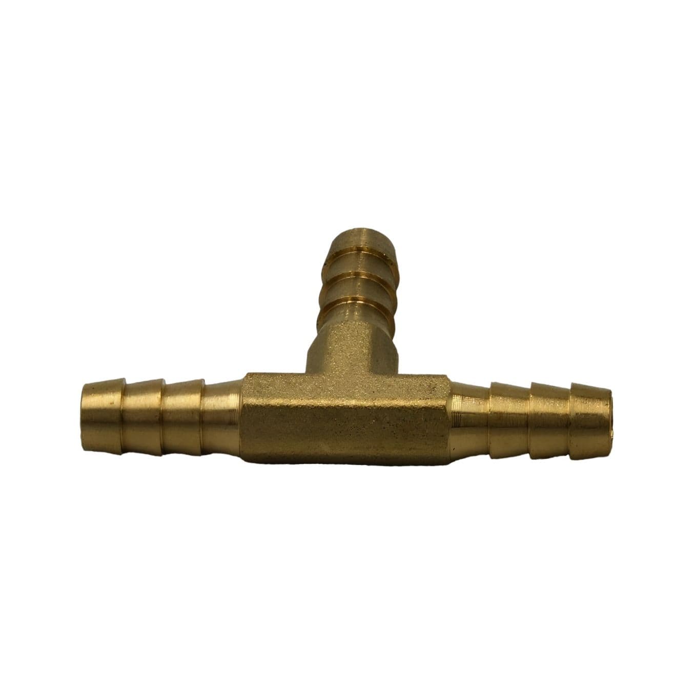 1/4" Three Way Brass Hose Barb Tee H8 - Twin Eagle Imports