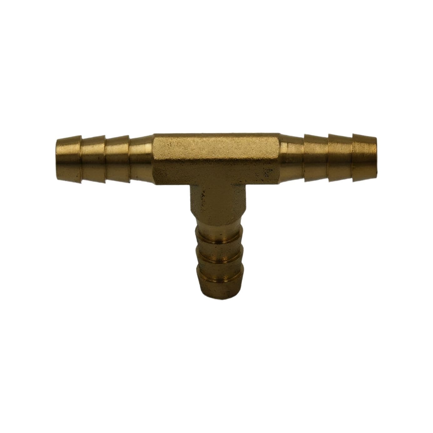 1/4" Three Way Brass Hose Barb Tee H8 - Twin Eagle Imports