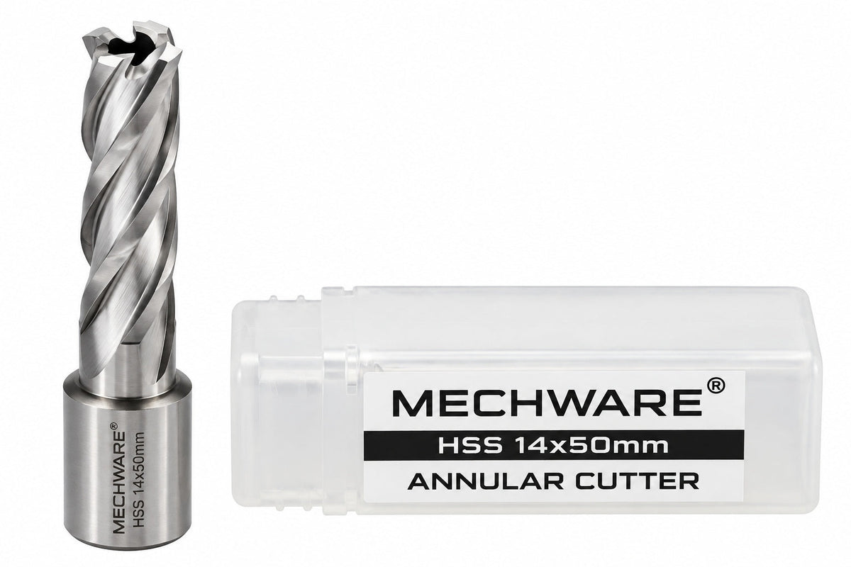 14 x 50mm D.O.C HSS Weldon Shank Annular Cutter - Twin Eagle Imports