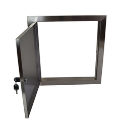 14″ (365mm) Stainless Steel Access Panel with Key Lock
