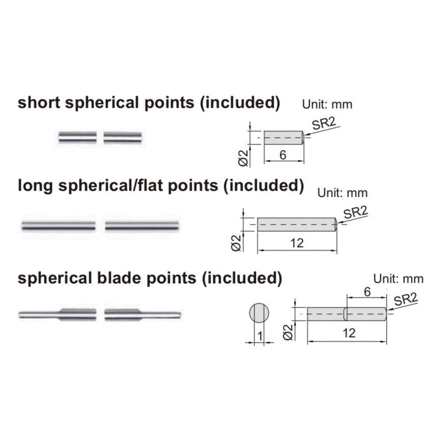 Insize Interchangeable Point Digital Caliper Range Series 1526-200