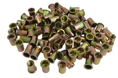 1/4 UNC Zinc Plated Steel Nutsert Rivet Nuts – Bulk Pack of 100
