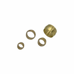 160pc Brass Compression Insert & Sleeve Grab Kit Assortment - Twin Eagle Imports