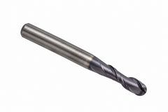 Fullerton 1/8" 2 Flute TiAlN Coated Carbide Ball Nose Endmill - 3215 Series