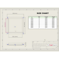 18″ (480mm) Stainless Steel Access Panel with Key Lock - Twin Eagle Imports
