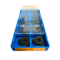 10pc Kyocera WNMG080404PMG CA125P – Turning Insert (Medium-Roughing, PMG Chipbreaker)
