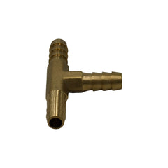 1/4" Three Way Brass Hose Barb Tee H8 
