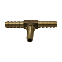 3/16" Three Way Brass Hose Barb Tee H6 