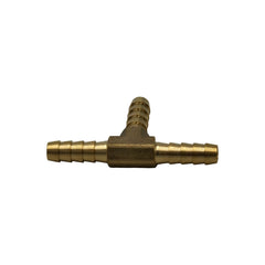 3/16" Three Way Brass Hose Barb Tee H6 