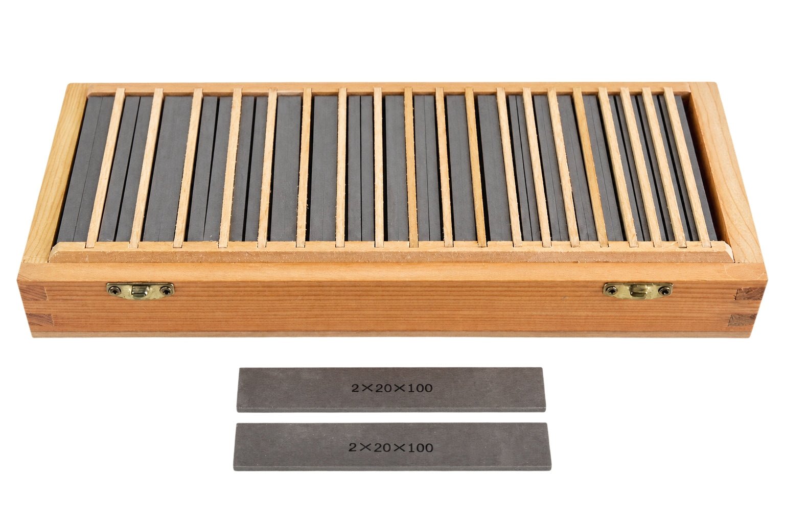 20 Pairs Parallel Steel Gauge Block Set 40 Piece 100mm Length - Twin Eagle Imports