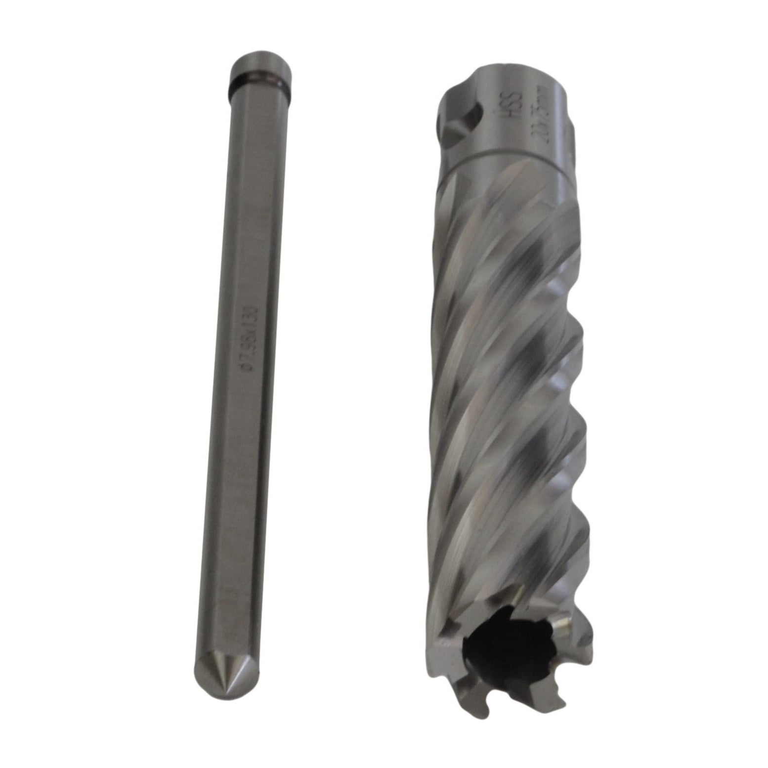 20 x 75mm D.O.C HSS Weldon Shank Annular Cutter with Pin