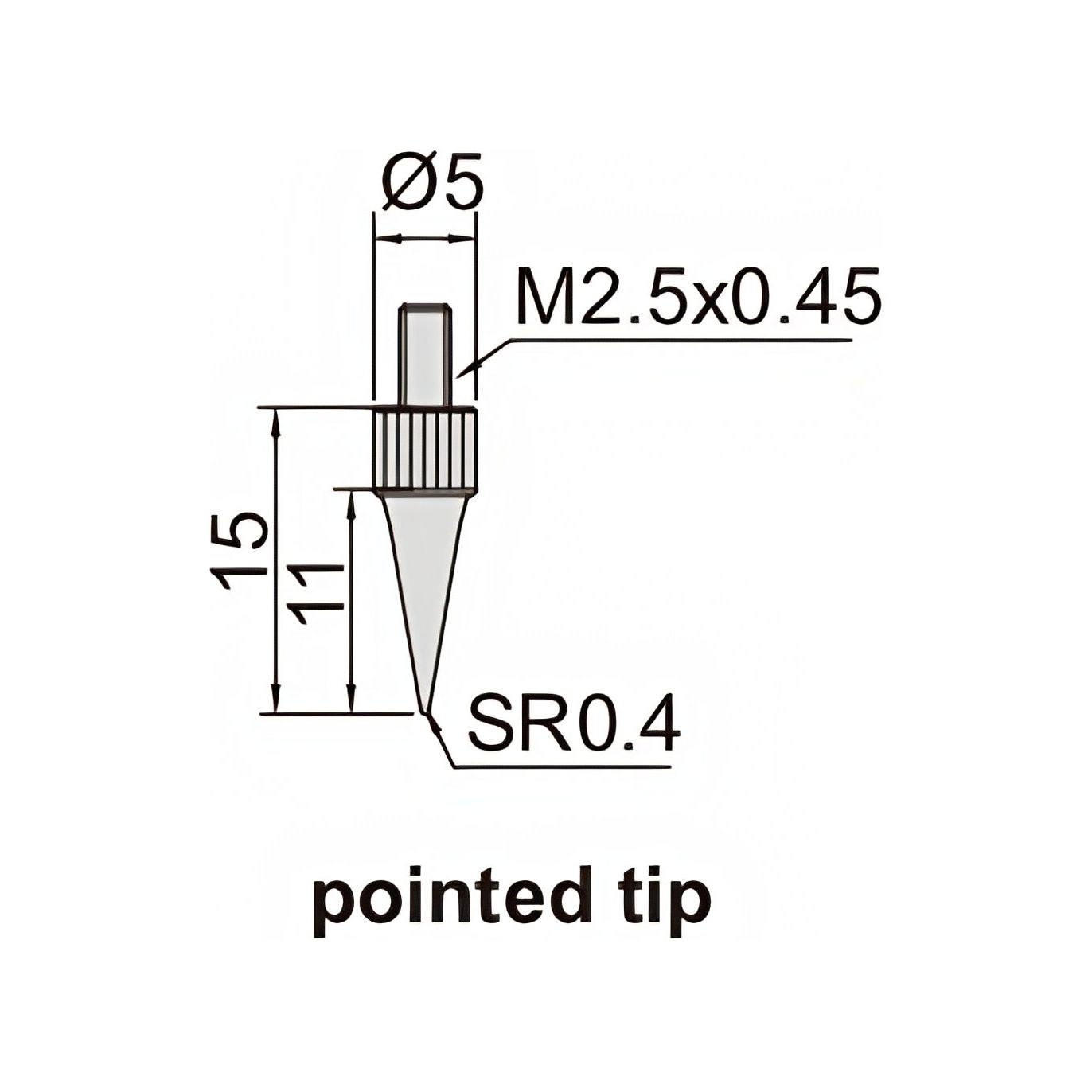 Insize Digital Mini Long Base Depth Gauge 0-12.7mm/0-0.5" Range Series 2142-102