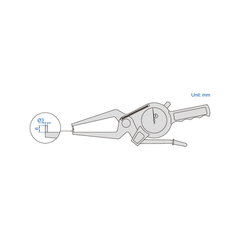 Insize External Dial Caliper Gauge 0-20mm x 0.1mm Range Series 2332-20