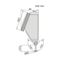 Insize Dial Test Indicator 0.8mm x 0.01mm Range Series 2399-08