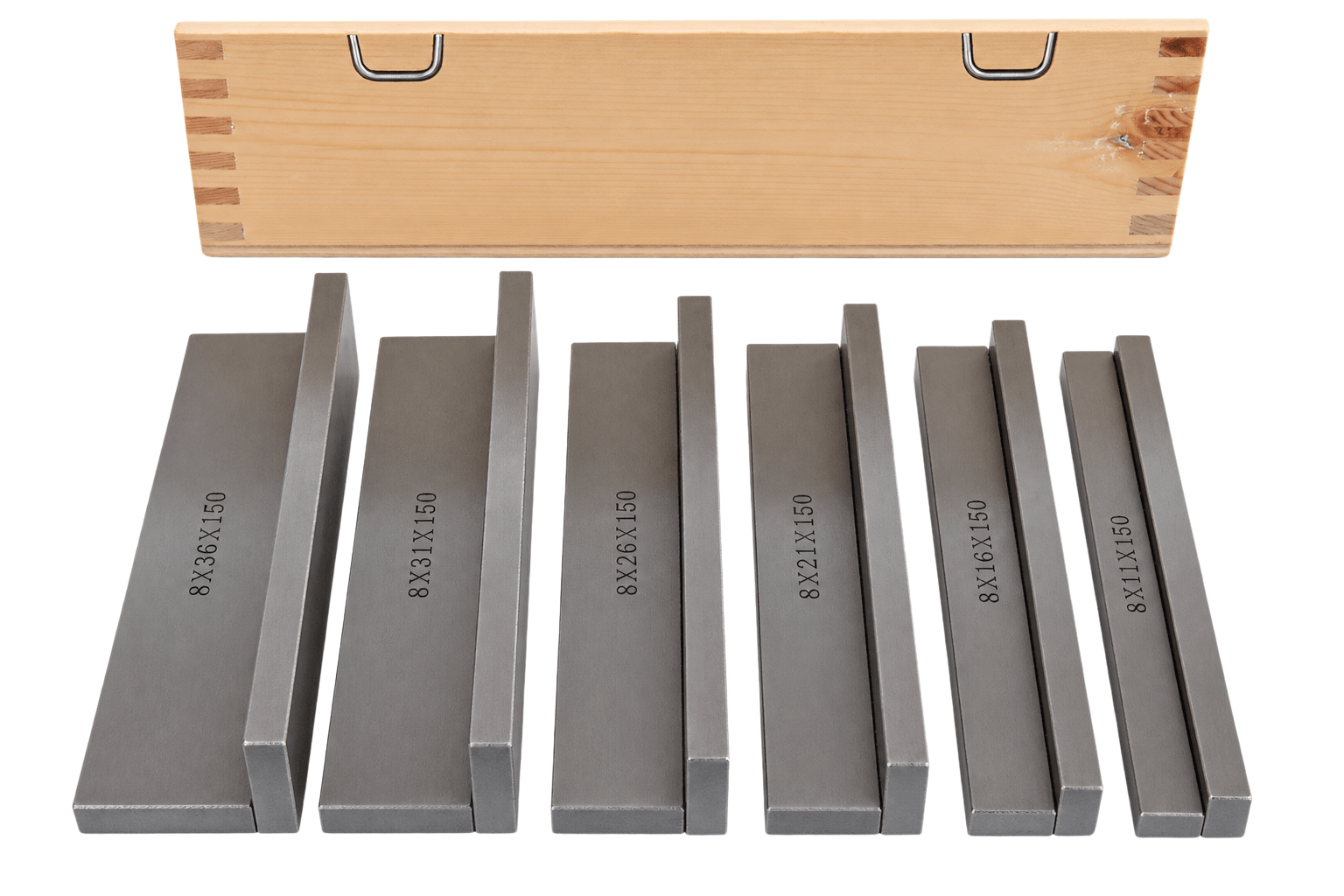 24 Pairs Parallel Steel Gauge Block Set 48 Piece 150mm Length - Twin Eagle Imports