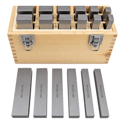 24 Pairs Parallel Steel Gauge Block Set 48 Piece 150mm Length - Twin Eagle Imports