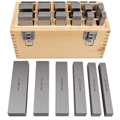 24 Pairs Parallel Steel Gauge Block Set 48 Piece 150mm Length - Twin Eagle Imports