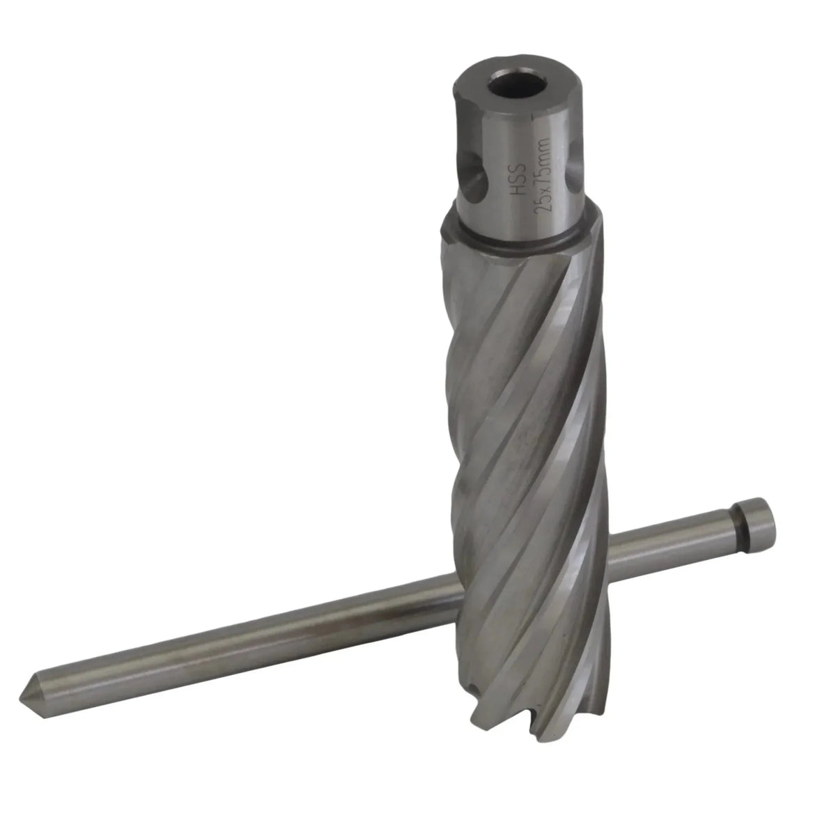 25 x 75mm D.O.C HSS 3/4" Universal Shank Annular Cutter with Pilot Pin - Twin Eagle Imports