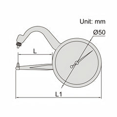 Insize Thickness Gauge 0-10mm x 0.05mm Range Series 2862-101