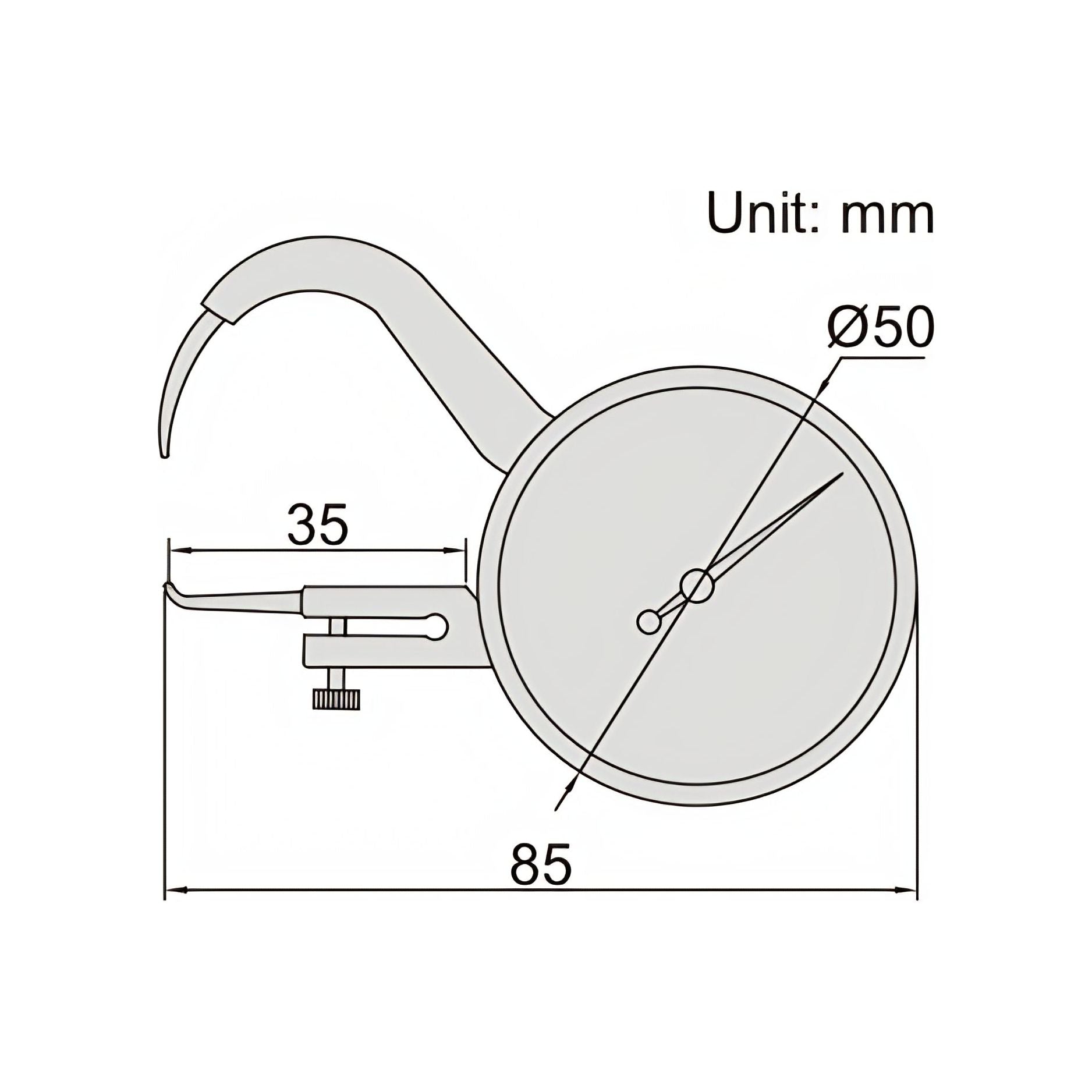 Insize Thickness Gauge 0-10mm x 0.05mm Range Series 2866-10