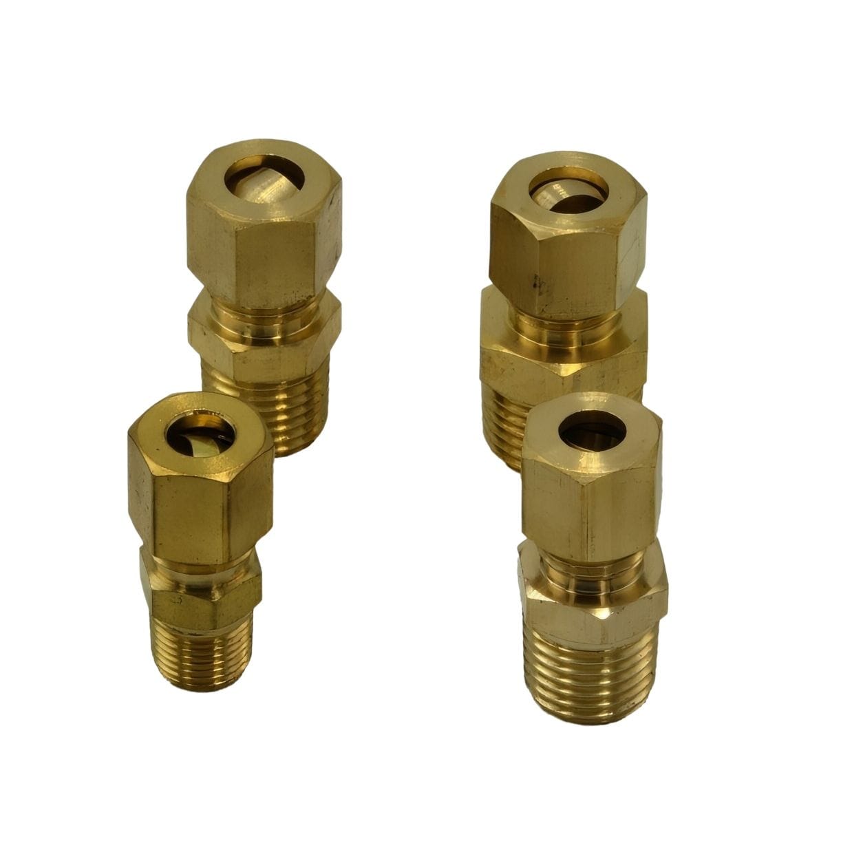 28pc Brass Compression Male Female Connector and 24pc Brass Compression 90° Male Female Elbow - Twin Eagle Imports