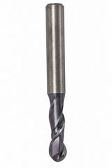 Fullerton 1/8" 2 Flute TiAlN Coated Carbide Ball Nose Endmill - 3215 Series