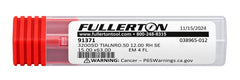 Fullerton 91371 0.4724" 4 Flute TiAlN Coated Corner Radius End Mill