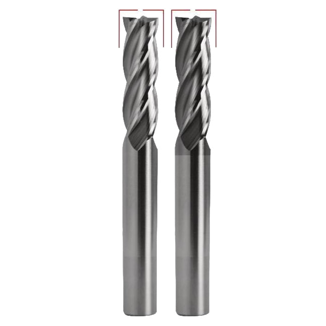 Best Carbide 11mm 4 Flute Uncoated Short Series End Mill – 12mm Shank