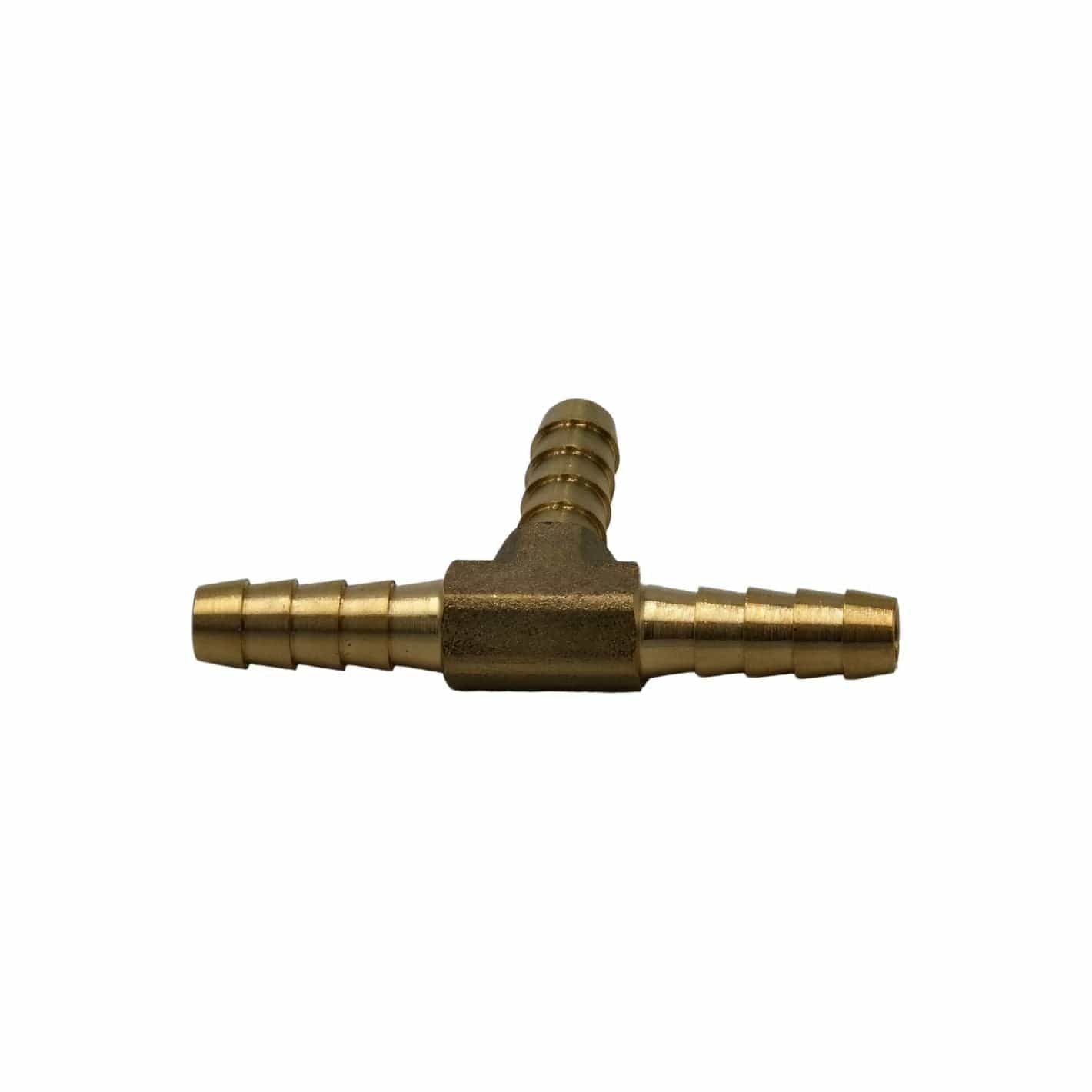 3/16" Three Way Brass Hose Barb Tee H6 - Twin Eagle Imports