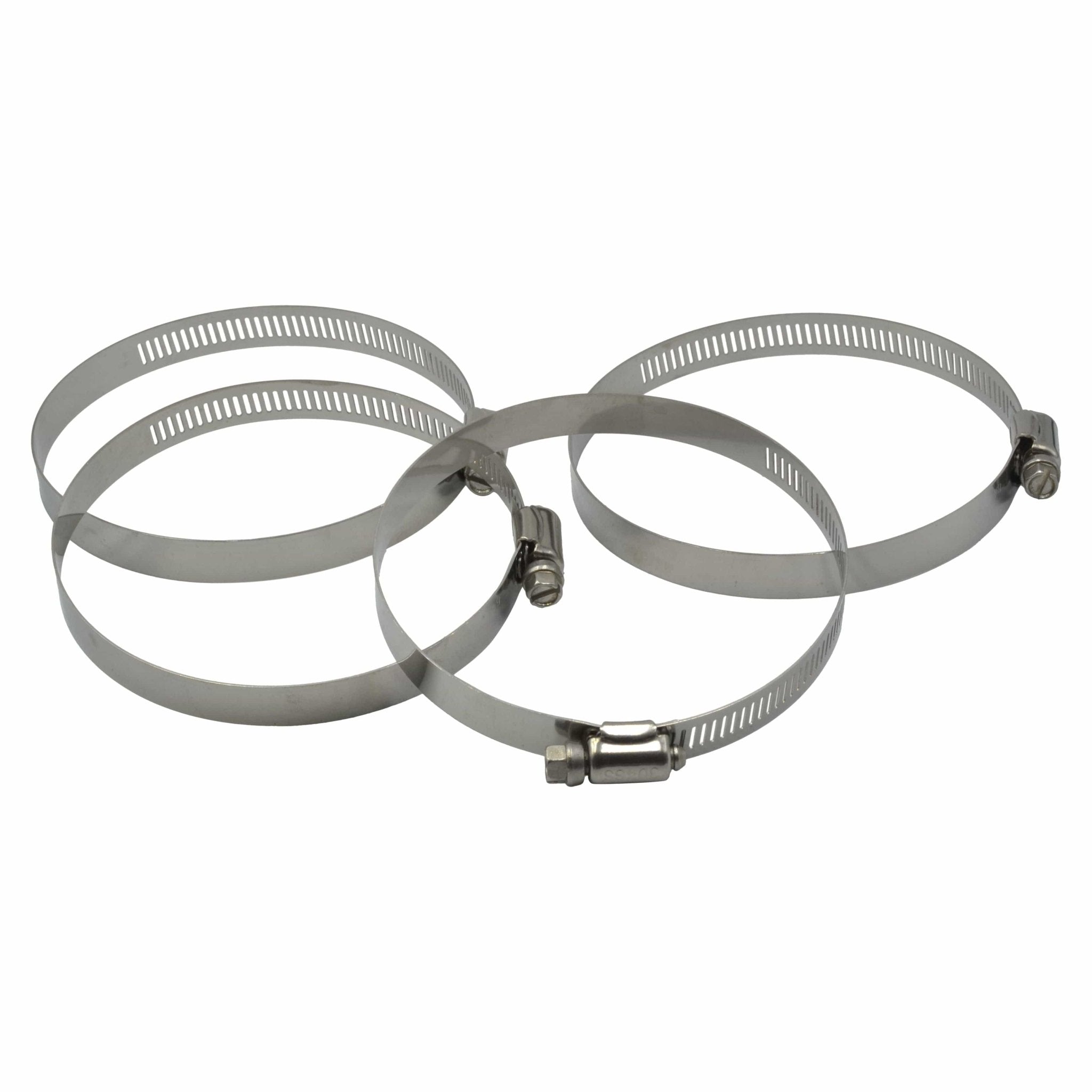 4 Piece 304 Stainless Steel 84-108mm Worm Drive Hose Clamp - Twin Eagle Imports
